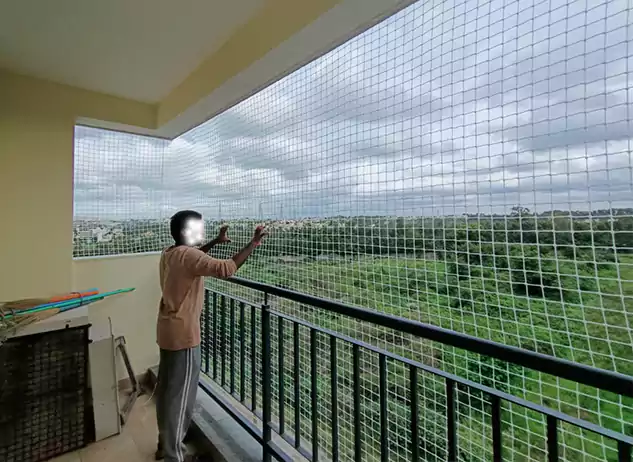Balcony Safety Nets installation example 2